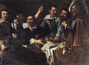 Justus Sustermans The Hunters' Gathering Spain oil painting artist